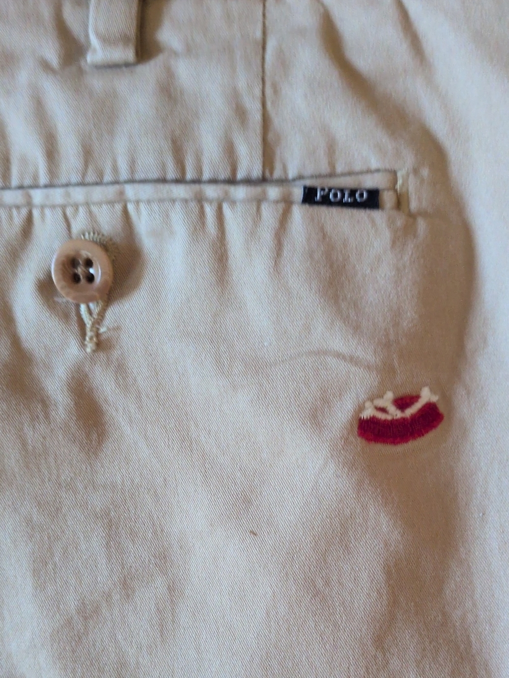 Polo Ralph Lauren Embroidered Bulldog Shorts Sz. 35 - Picture 4 of 6